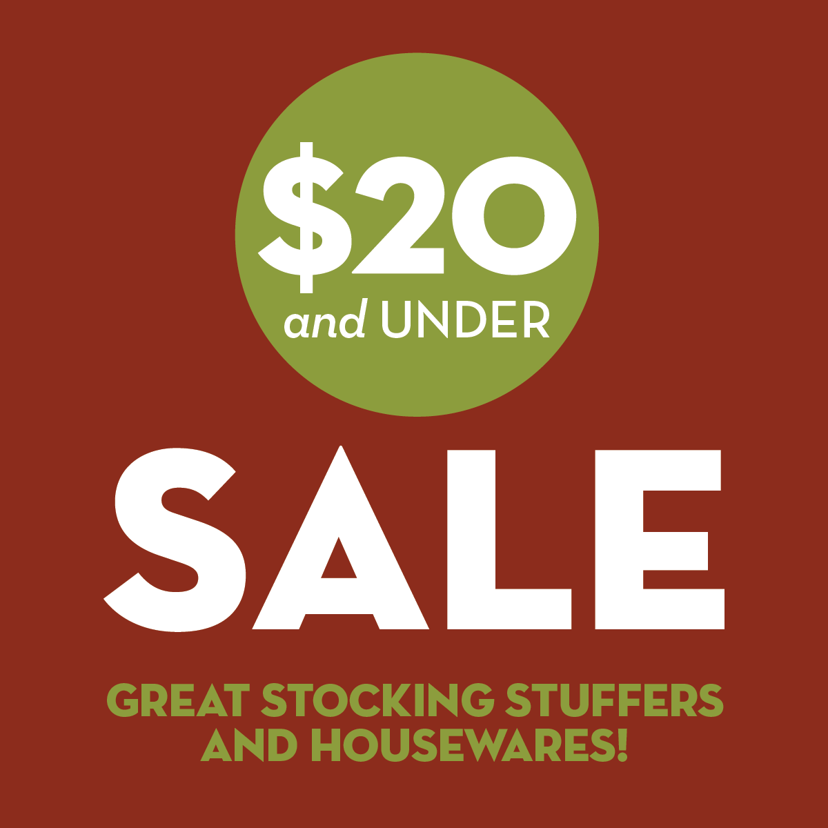 SALE! $20 and Under on Great Stocking Stuffers & Housewares